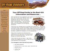 Tablet Screenshot of off-road-outdoors.com